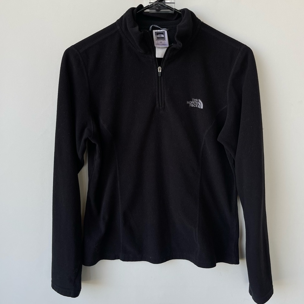 The North Face Black 1/4th Zip Pullover Women’s Small